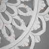 Floral Mandala Wall Medallion – White (24”)